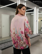 szatén ing virág mintás hátulról