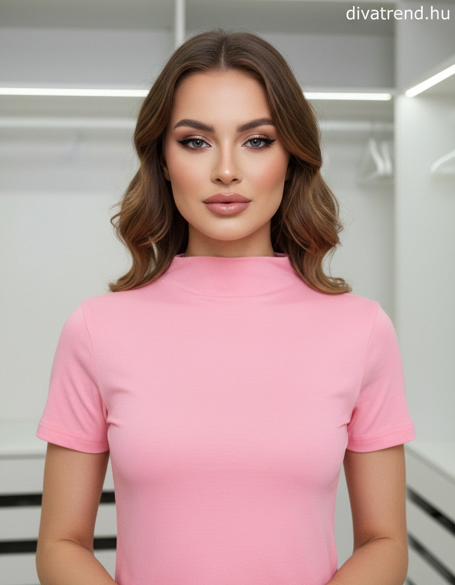 pink női pamut póló