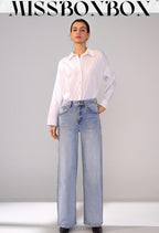 kék wide leg farmer