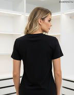 női pamut póló Teddy Bear Bonjour hátulról