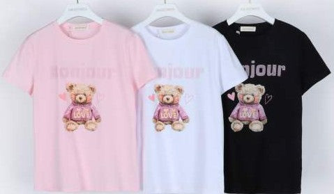 női pamut póló Teddy Bear Bonjour színvariánsok