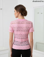 női póló csipke hatású hátulról
