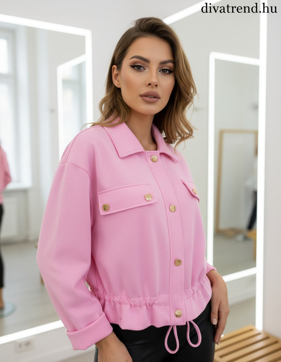 pink női shacket dzseki