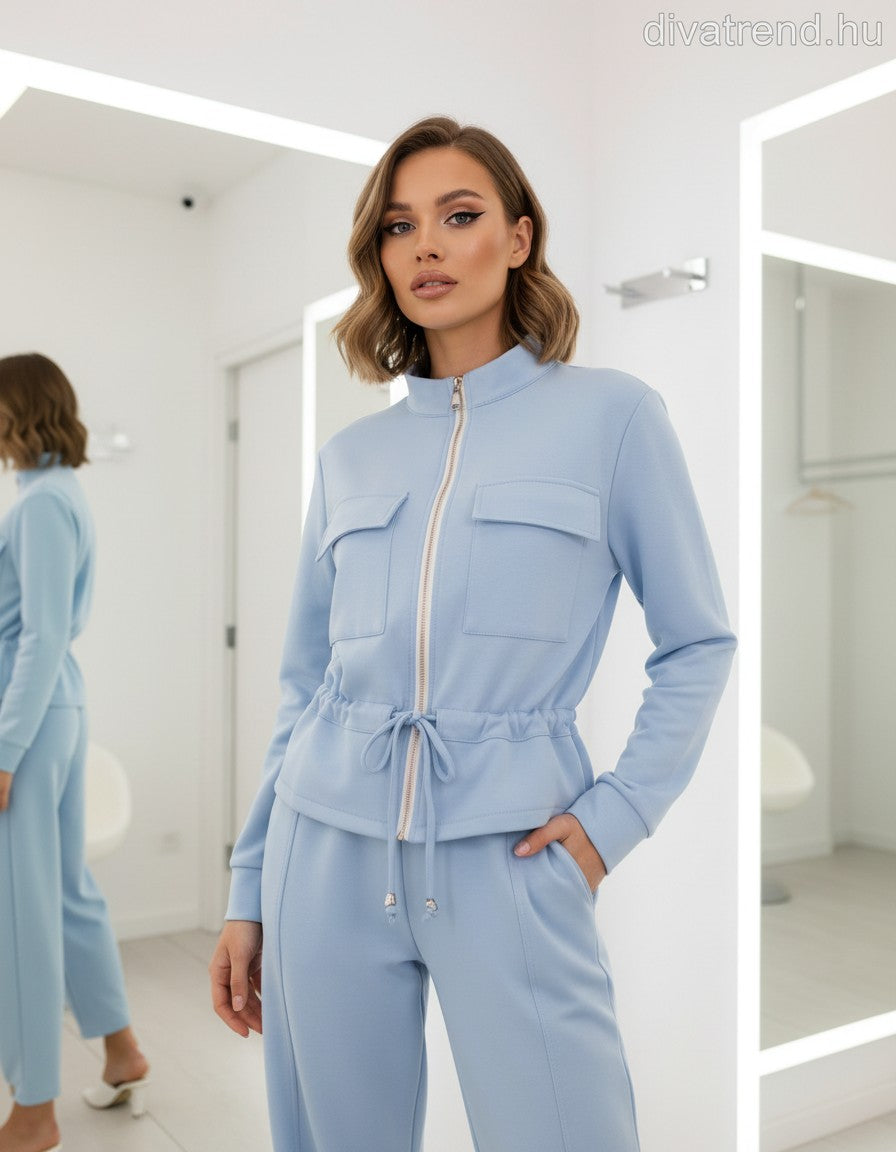 kék női szabadidő szett