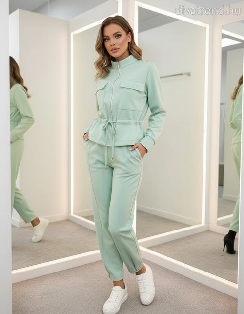 zöld női szabadidő szett