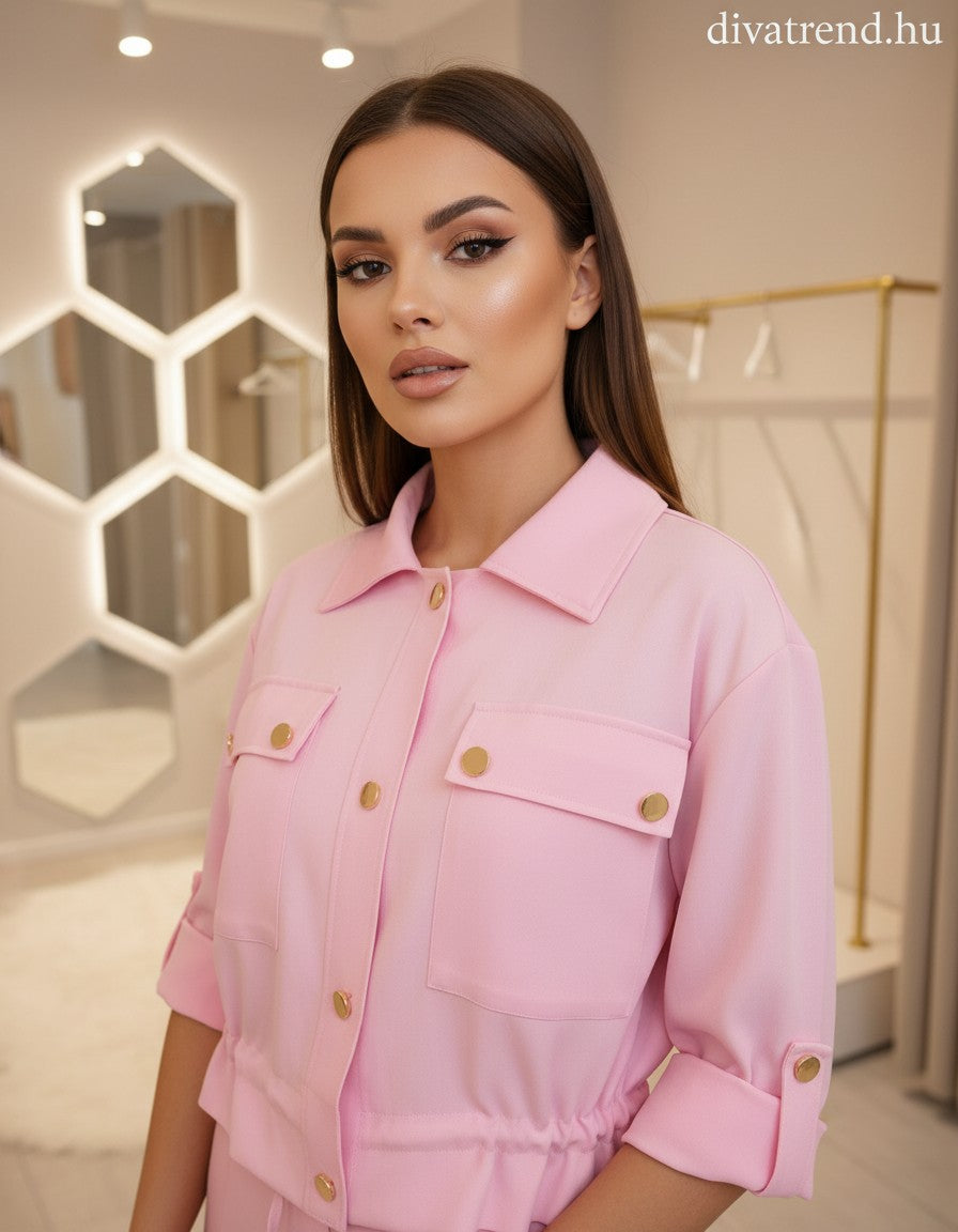 pink női shacket dzseki