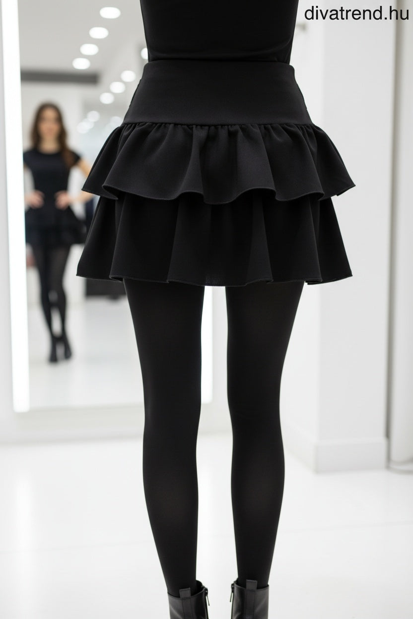 fodros mini skort hátulról