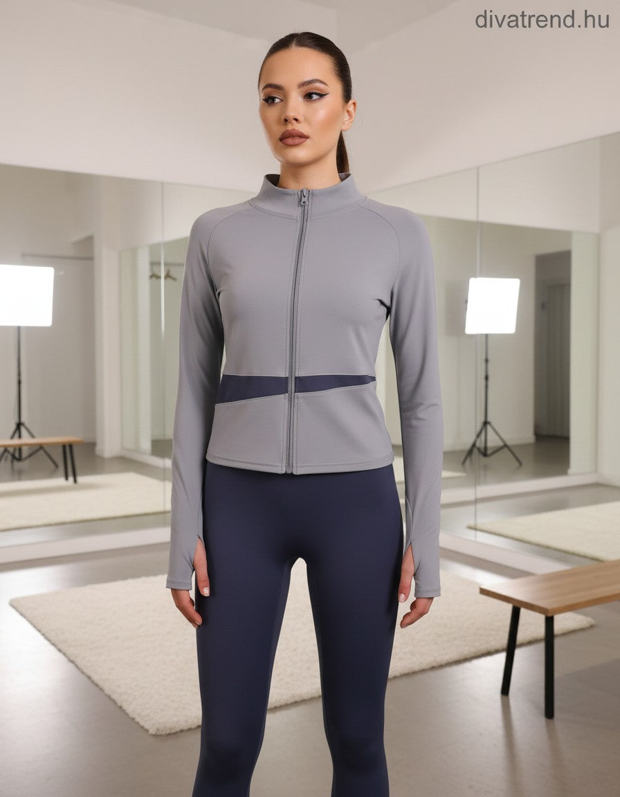 kék sötét sportos női szett