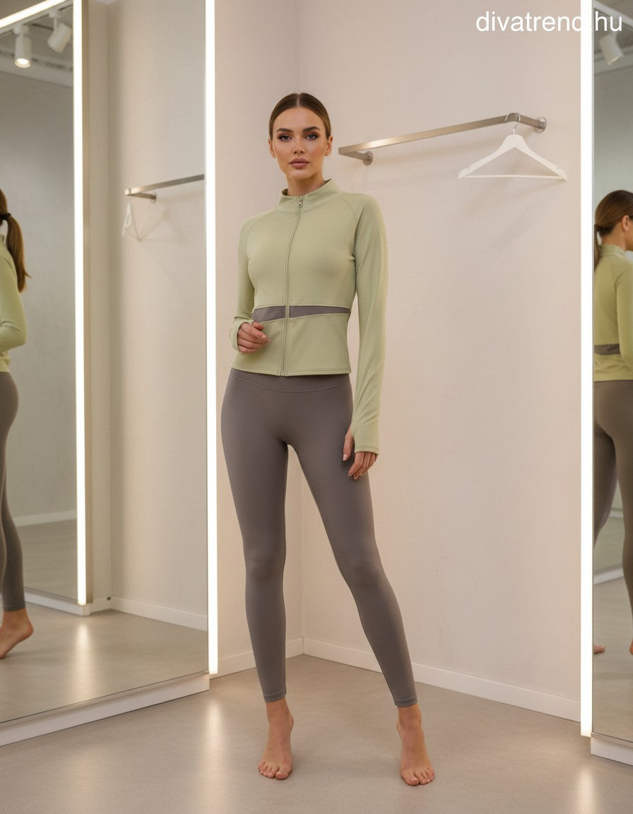 szürke sportos női szett