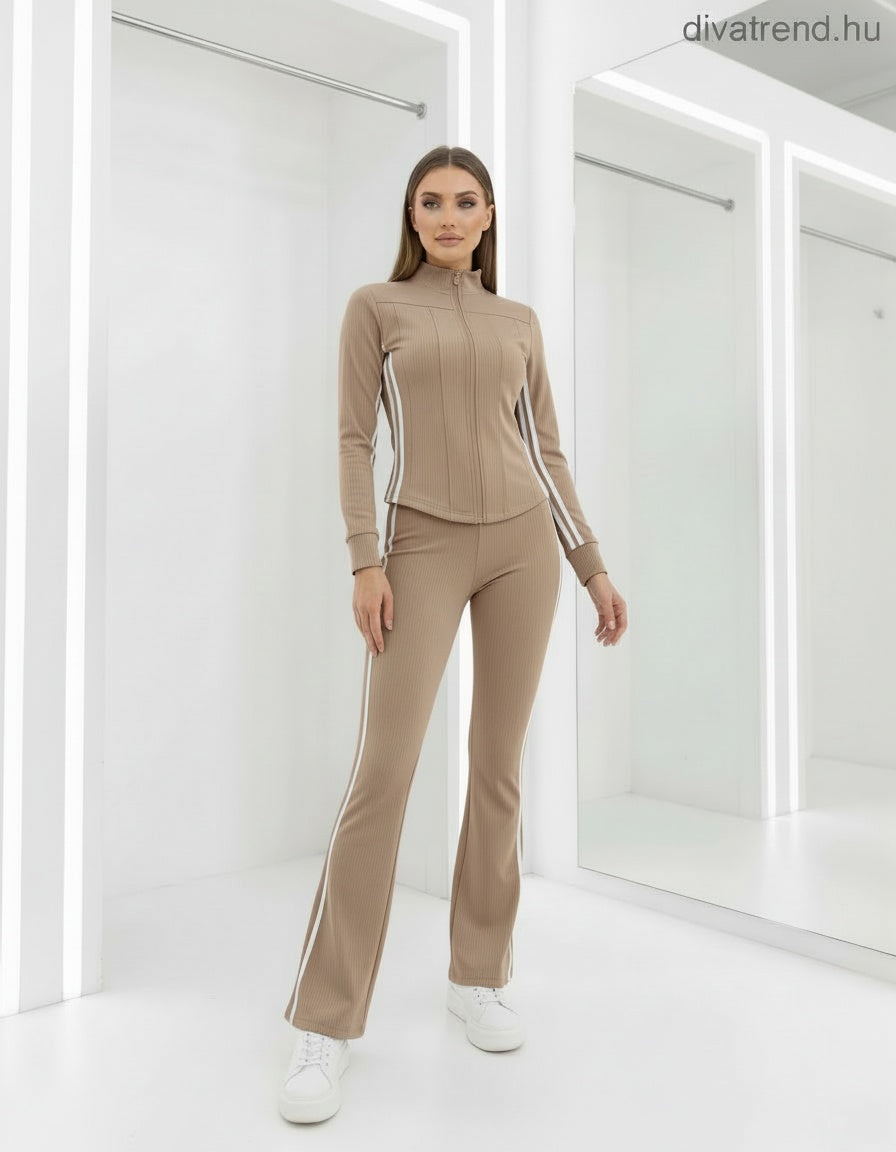 bézs sportos női szett