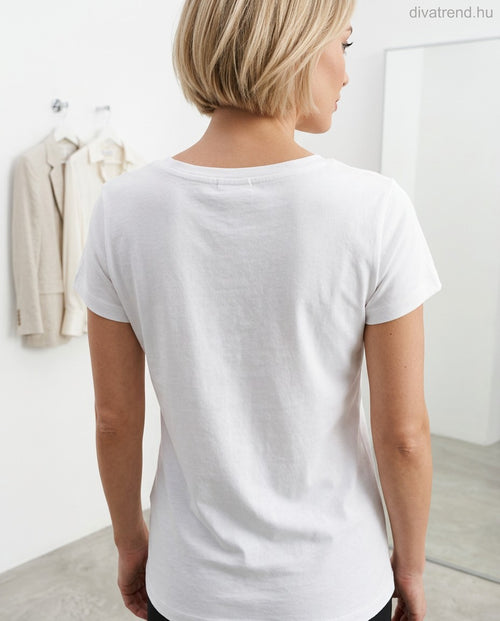 mintás női pamut póló hátulról