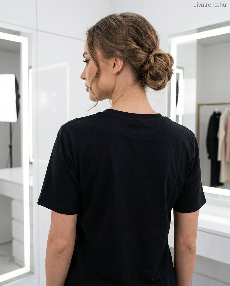 női pamut póló CHERI paris hátulról