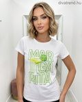 fehér női pamut póló margarita