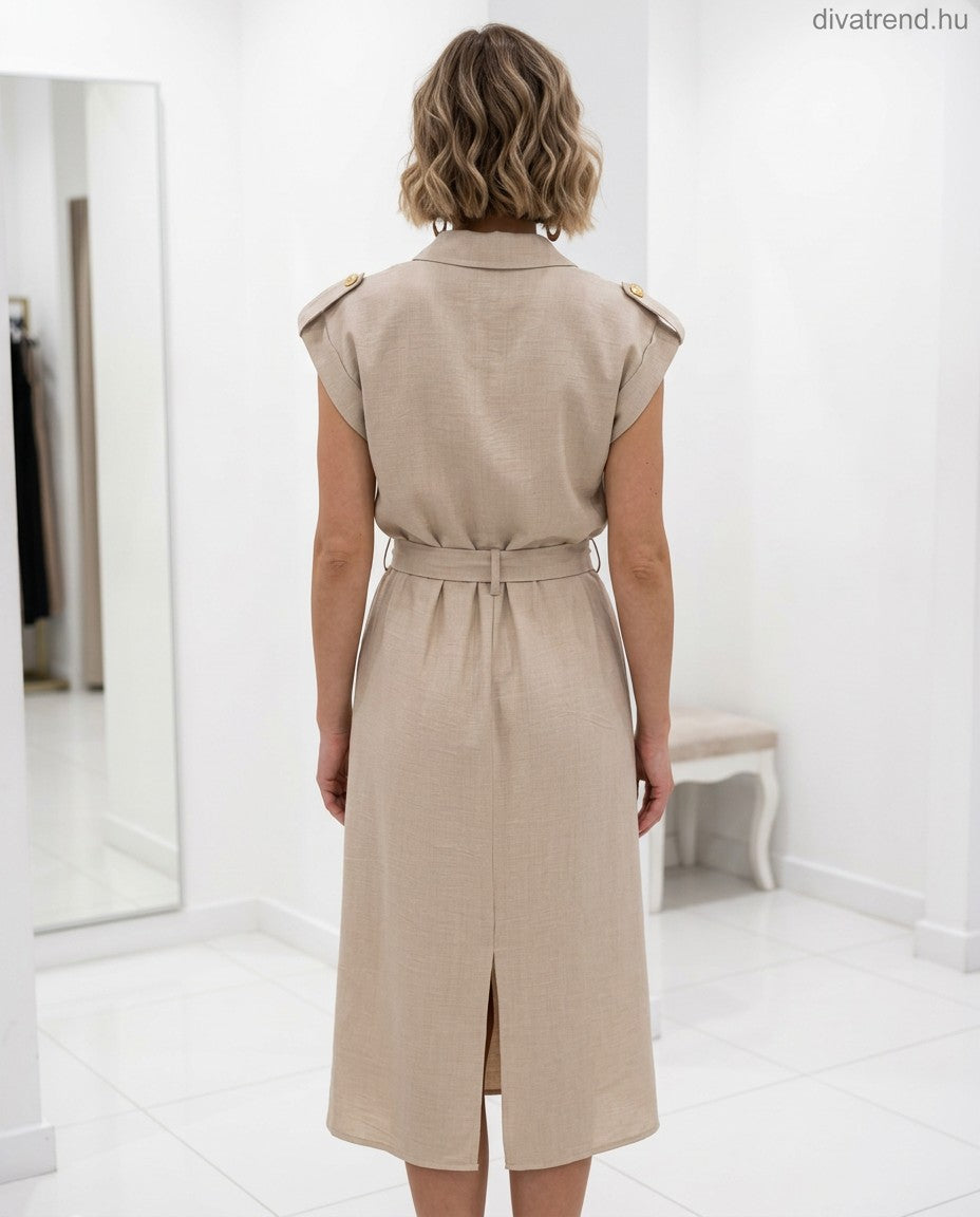 ujjatlan midi ingruha megkötővel hátulról