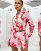 pinklight virágmintás elegáns női nyári szett