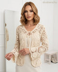 Zstudio női kötött felső hosszú ujjú V nyakú