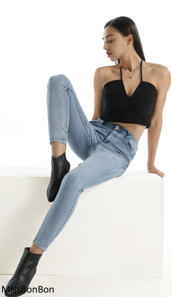 MissBonBon női farmer nadrág hosszú alakhangsúlyozó skinny