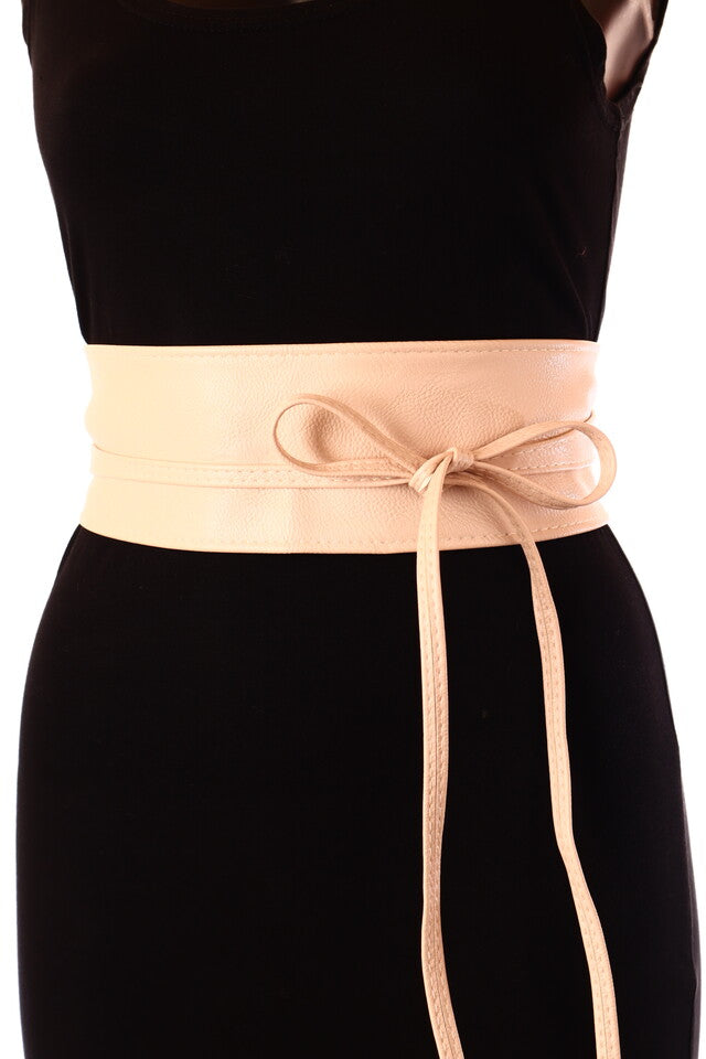 bézs Lata női műbőr öv