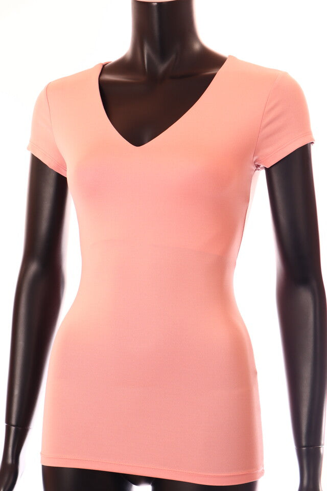 púder sötét Kikiriki női póló V nyakú