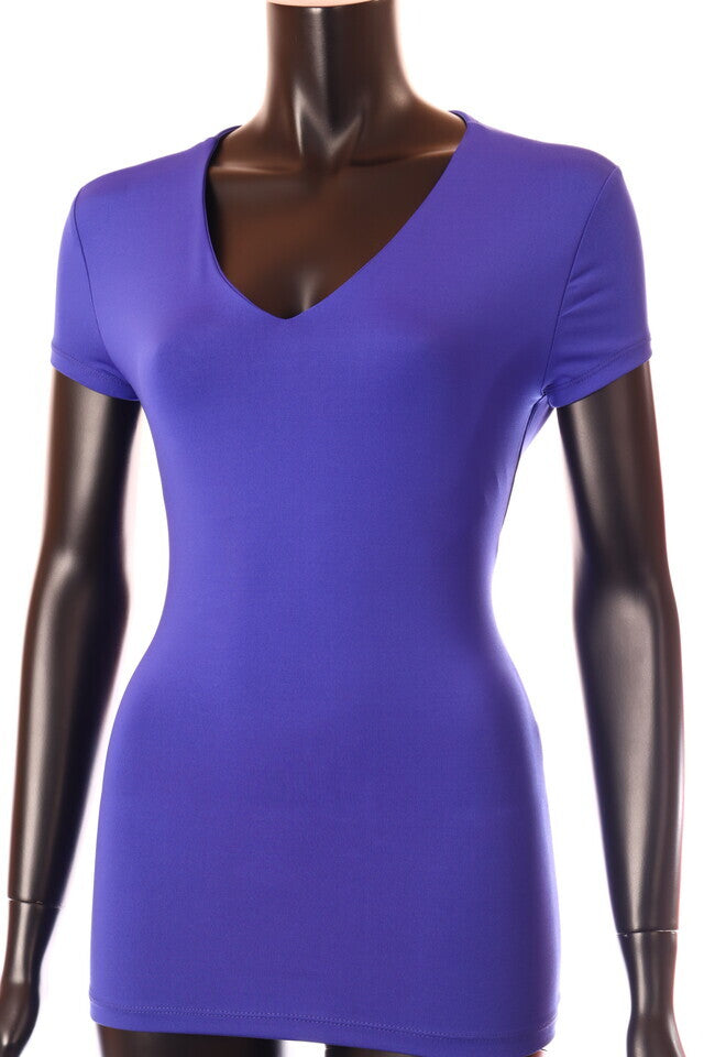 kékkirály Kikiriki női póló V nyakú